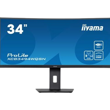 Écran Iiyama 34" - UWQHD - incurvé - 21:9 - modèle XCB3494WQSN-B5