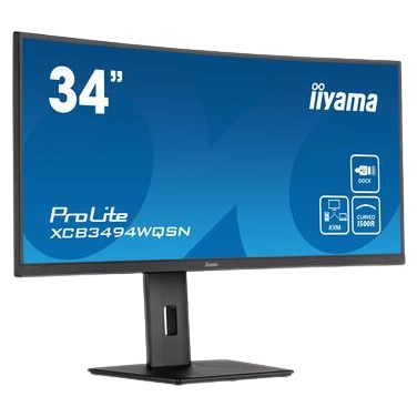 Écran Iiyama 34" - UWQHD - incurvé - 21:9 - modèle XCB3494WQSN-B5